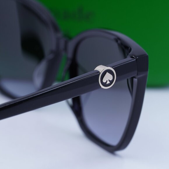 Final Price! Kate Spade AMIYAH/G/S 02M2 9O Black/Grey Sunglasses - Picture 10 of 11